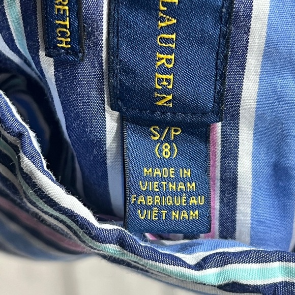 Polo Ralph Lauren Natural Stretch Striped Short Sleeve Boys Kids Shirt - Picture 5 of 5